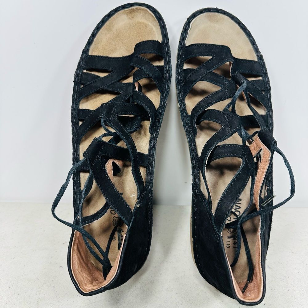 Naot Black Yarrow Strappy Sandal Sz 41 10.5-11 View 6